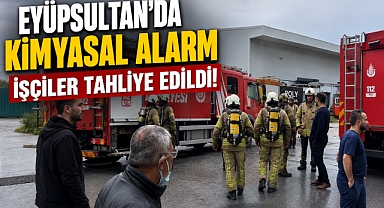 Eyüpsultan'da fabrikada kimyasal alarmı: İşçiler tahliye!