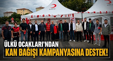 Eyüpsultan Ülkü Ocakları'ndan kan bağışı kampanyasına destek!