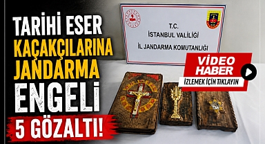 Tarihi eserleri yurt dışına kaçıracaklardı: 5 kişi yakalandı