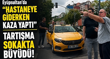 Eyüpsultan'da kaza sonrası gerilim: