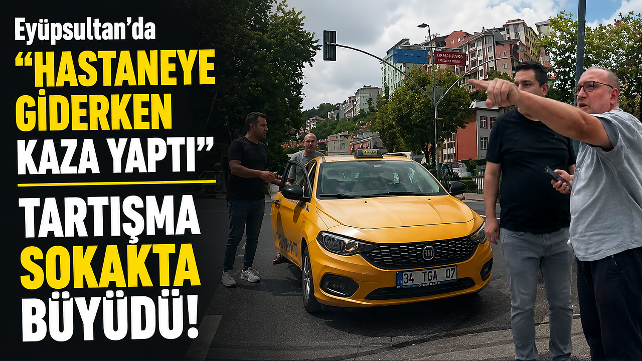 Eyüpsultan'da kaza sonrası gerilim: