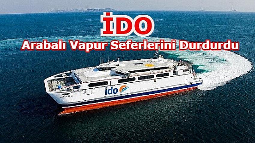 Bandırma'da arabalı vapur seferleri durduruldu