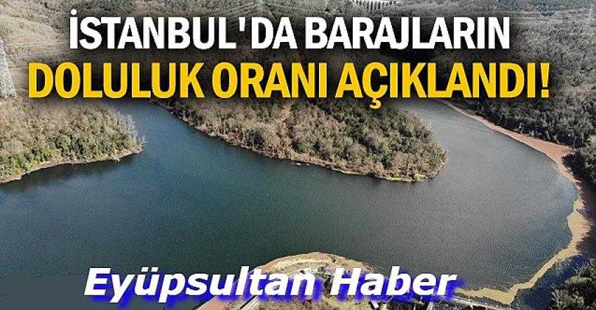 İstanbul barajlarının doluluk oranı açıklandı - Eyüpsultan Haber