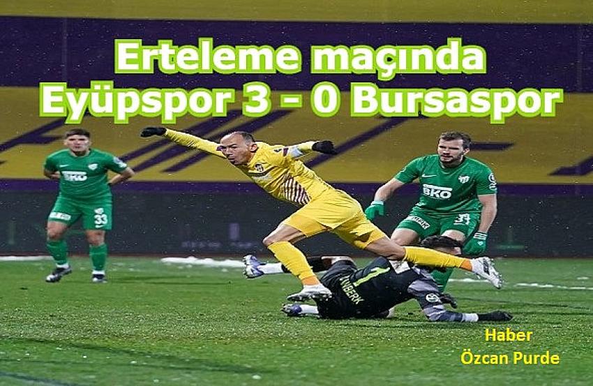 EYÜPSPOR TEHİR MAÇINDA BURSASPOR'A ŞANS TANIMADI | Eyüpsultan Haber