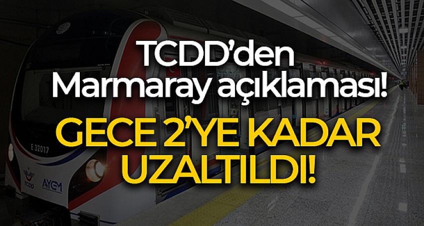 Marmaray saat 02.00'ye kadar hizmet verecek | Eyüpsultan Haber