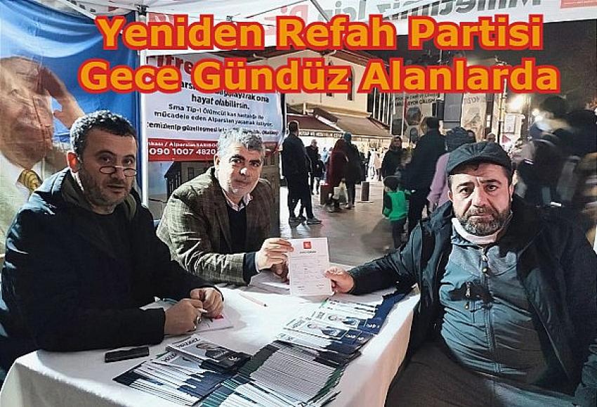 YENİDEN REFAH PARTİSİ EYÜPSULTAN’DA GECE STAND ÇALIŞMASI YAPTI | Eyüpsultan Haber