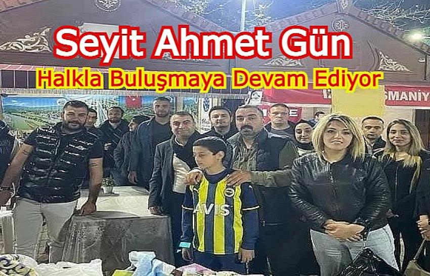Seyit Ahmet Gün, teravih namazı sonrası halkla buluşmaya devam ediyor | Eyüpsultan Haber