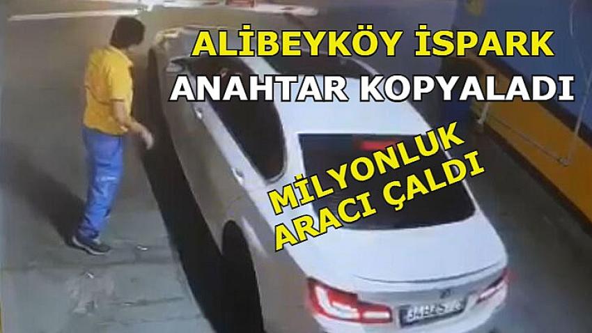 Alibeyköy İSPARK'ta Milyonluk Aracı Anahtar Kopyalayarak Çaldılar