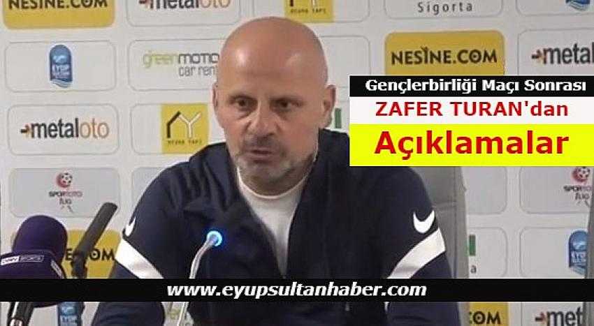 Eyüpspor’da Teknik Direktör Zafer Turan maçın ardından konuştu |Eyüpsultan Haber