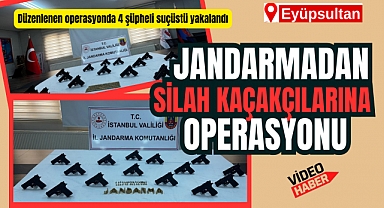 Jandarmadan Silah Kaçakçılarına Operasyonu: 4 Şüpheli yakalandı