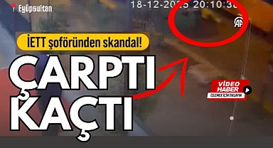 Eyüpsultan'da İETT şoförü bisikletliye çarpıp kaçtı