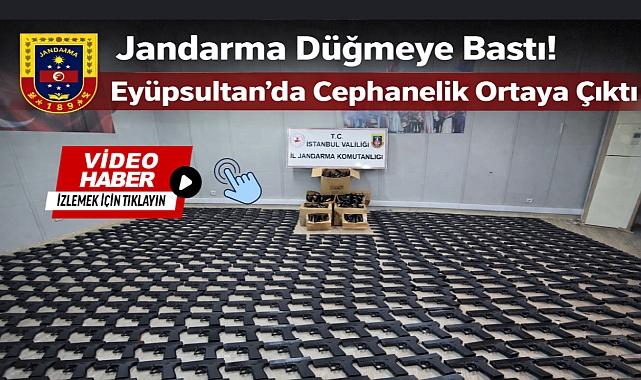 Jandarma Düğmeye Bastı! Eyüpsultan'da Cephanelik Ortaya Çıktı